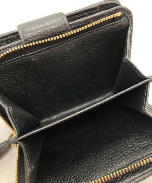 PRADA（プラダ）PRADA (プラダ) 2つ折り財布 ブラックの古着・服飾アイテム