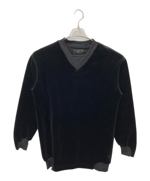 Y-3（ワイスリー）Y-3 (ワイスリー) VELVET CREW ブラック サイズ:2XSの古着・服飾アイテム