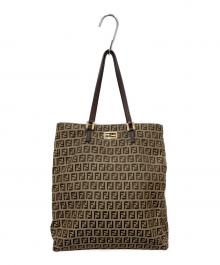 FENDI（フェンディ）の古着「ズッキーノハンドバッグ」｜ブラウン