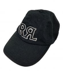 RRL（ダブルアールエル）の古着「ロゴ刺繍キャップ」｜ブラック