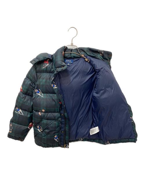 POLO RALPH LAUREN（ポロ・ラルフローレン）POLO RALPH LAUREN (ポロ・ラルフローレン) 総柄ダウンジャケット グリーン サイズ:Mの古着・服飾アイテム