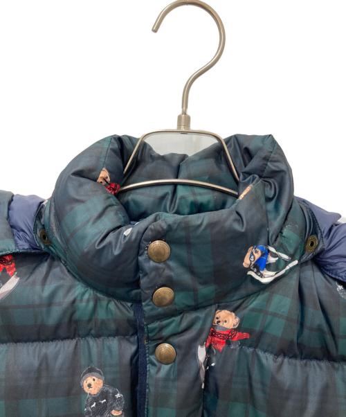 POLO RALPH LAUREN（ポロ・ラルフローレン）POLO RALPH LAUREN (ポロ・ラルフローレン) 総柄ダウンジャケット グリーン サイズ:Mの古着・服飾アイテム