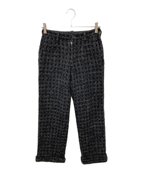 YOHJI YAMAMOTO（ヨウジヤマモト）YOHJI YAMAMOTO (ヨウジヤマモト) ウール混ストレートパンツ ブラック サイズ:1の古着・服飾アイテム