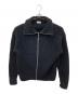 The CLASIK（ザ クラシック）の古着「WOOL CASHMERE WAFFLEZIP STAND CARDIGAN ドライバーズニット」｜ブラック