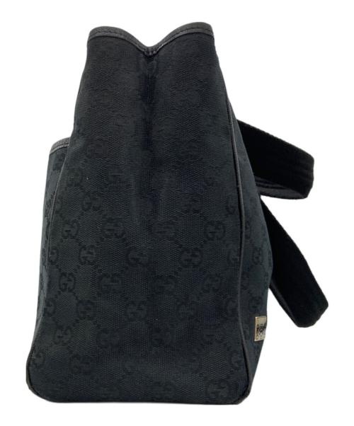 GUCCI（グッチ）GUCCI (グッチ) GGキャンバスハンドバッグ ブラックの古着・服飾アイテム