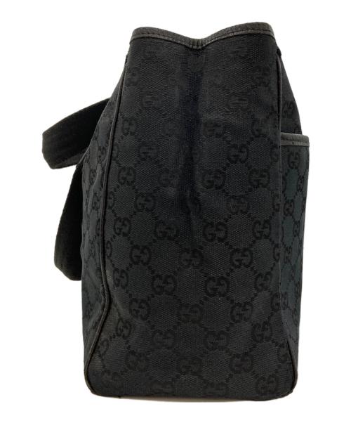 GUCCI（グッチ）GUCCI (グッチ) GGキャンバスハンドバッグ ブラックの古着・服飾アイテム