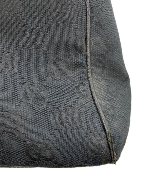 GUCCI（グッチ）GUCCI (グッチ) GGキャンバスハンドバッグ ブラックの古着・服飾アイテム