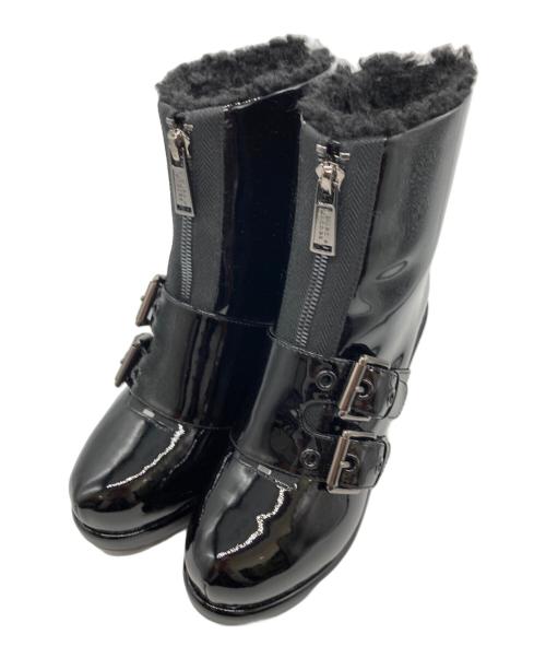 MARC JACOBS（マークジェイコブス）MARC JACOBS (マークジェイコブス) エナメルブーツ ブラック サイズ:35の古着・服飾アイテム
