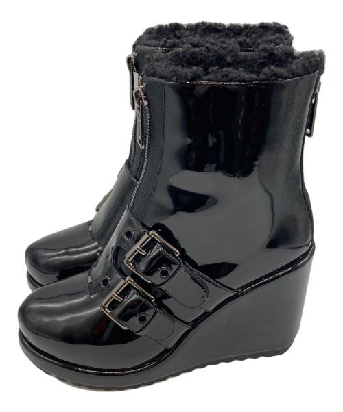 MARC JACOBS（マークジェイコブス）MARC JACOBS (マークジェイコブス) エナメルブーツ ブラック サイズ:35の古着・服飾アイテム
