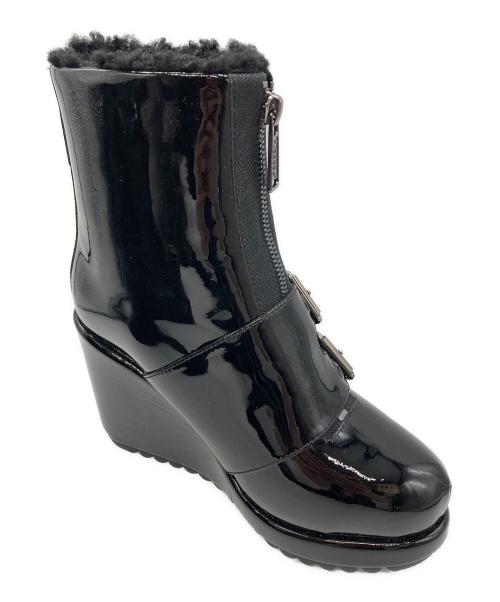 MARC JACOBS（マークジェイコブス）MARC JACOBS (マークジェイコブス) エナメルブーツ ブラック サイズ:35の古着・服飾アイテム