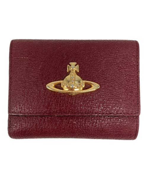 Vivienne Westwood（ヴィヴィアンウエストウッド）Vivienne Westwood (ヴィヴィアンウエストウッド) 2つ折り財布 ボルドーの古着・服飾アイテム