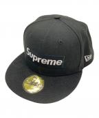 New Era×SUPREMEニューエラ×シュプリーム）の古着「no comp box logo cap（ノー　コンプ　ボックス　ロゴ　キャップ）」｜ブラック