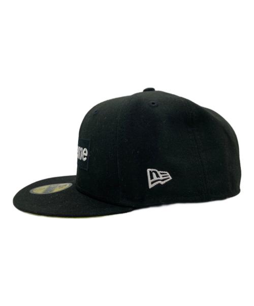 New Era（ニューエラ）New Era (ニューエラ) Supreme (シュプリーム) no comp box logo cap（ノー　コンプ　ボックス　ロゴ　キャップ） ブラックの古着・服飾アイテム