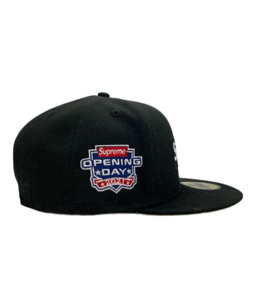 New Era（ニューエラ）New Era (ニューエラ) Supreme (シュプリーム) no comp box logo cap（ノー　コンプ　ボックス　ロゴ　キャップ） ブラックの古着・服飾アイテム