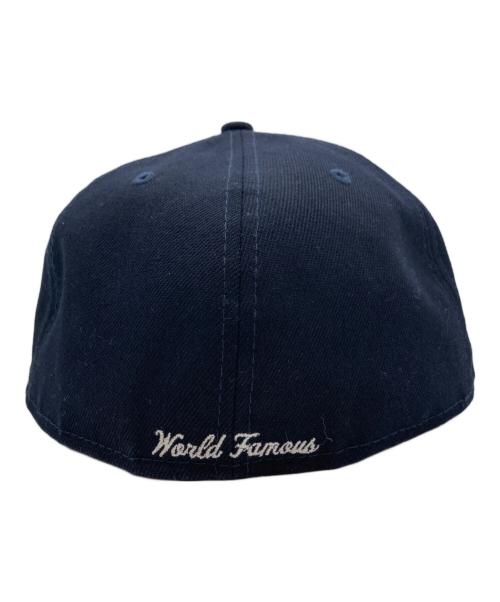 New Era（ニューエラ）New Era (ニューエラ) Supreme (シュプリーム) no comp box logo cap（ノー　コンプ　ボックス　ロゴ　キャップ） ネイビーの古着・服飾アイテム