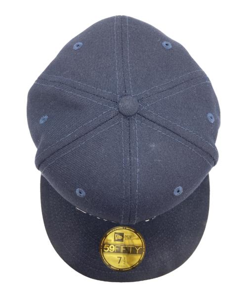 New Era（ニューエラ）New Era (ニューエラ) Supreme (シュプリーム) no comp box logo cap（ノー　コンプ　ボックス　ロゴ　キャップ） ネイビーの古着・服飾アイテム