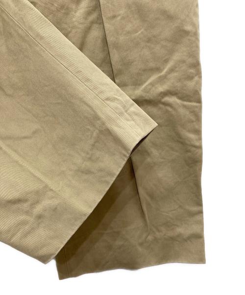 STUDIO NICHOLSON（スタジオ ニコルソン）STUDIO NICHOLSON (スタジオ ニコルソン) sorte peached cotton twill pants ベージュ サイズ:Mの古着・服飾アイテム