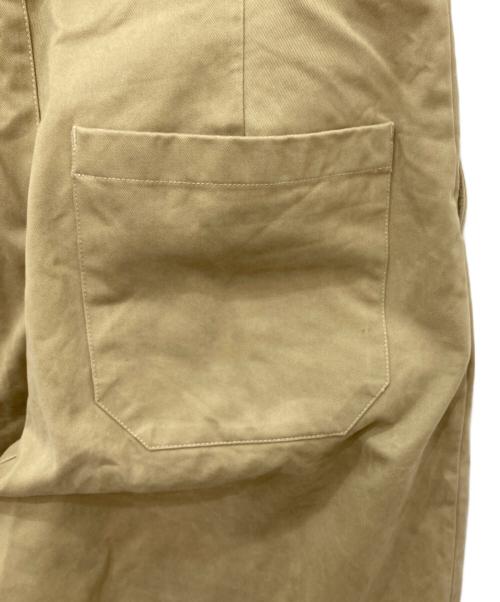 STUDIO NICHOLSON（スタジオ ニコルソン）STUDIO NICHOLSON (スタジオ ニコルソン) sorte peached cotton twill pants ベージュ サイズ:Mの古着・服飾アイテム