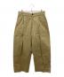 STUDIO NICHOLSON（スタジオ ニコルソン）の古着「sorte peached cotton twill pants」｜ベージュ