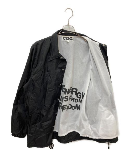 CDG（シーディージー）CDG (シーディージー) コーチジャケット ブラック サイズ:XLの古着・服飾アイテム
