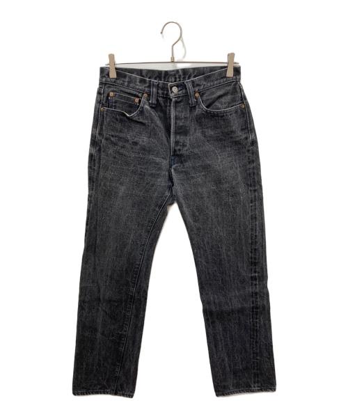 SAMURAI JEANS（サムライジーンズ）SAMURAI JEANS (サムライジーンズ) ボタンフライストレートデニムパンツ ブラック サイズ:31の古着・服飾アイテム