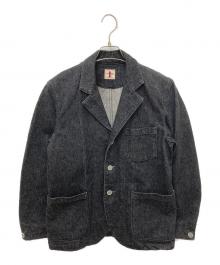SAMURAI JEANS（サムライジーンズ）の古着「デニム3Ｂジャケット」｜ブラック