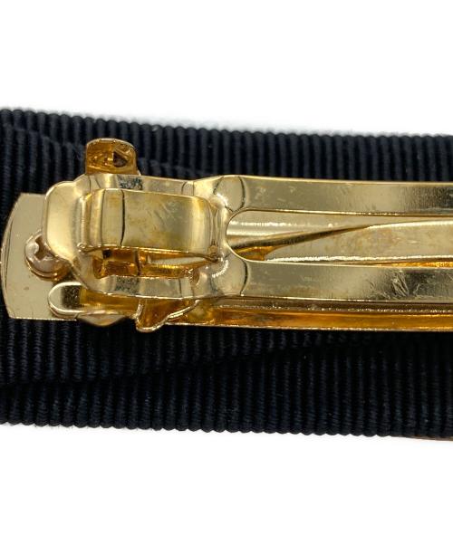 Salvatore Ferragamo（サルヴァトーレ フェラガモ）Salvatore Ferragamo (サルヴァトーレ フェラガモ) ヴァラ バレッタ ブラック×ホワイトの古着・服飾アイテム