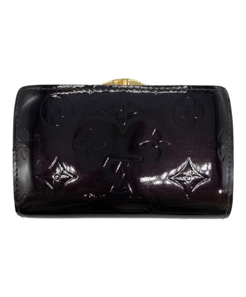 LOUIS VUITTON（ルイ ヴィトン）LOUIS VUITTON (ルイ ヴィトン) がま口財布　ヴェルニ　ポルトフォイユ・ヴィエノワ アマラントの古着・服飾アイテム