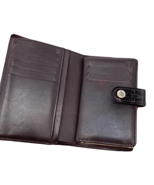 LOUIS VUITTON（ルイ ヴィトン）LOUIS VUITTON (ルイ ヴィトン) がま口財布　ヴェルニ　ポルトフォイユ・ヴィエノワ アマラントの古着・服飾アイテム