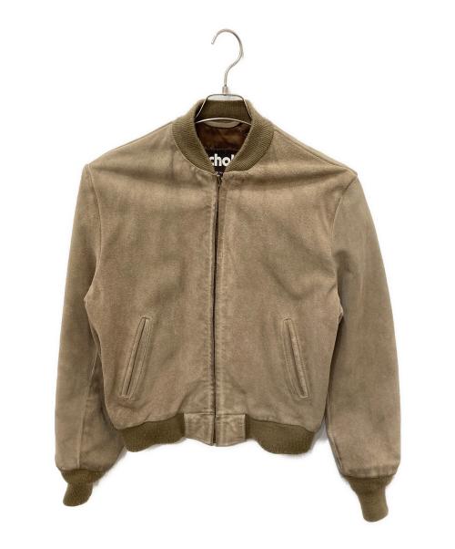 Schott（ショット）Schott (ショット) スウェードブルゾン ブラウン サイズ:40の古着・服飾アイテム