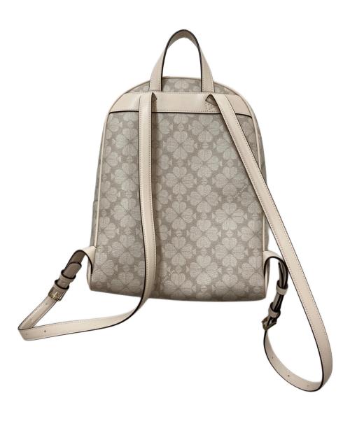 Kate Spade（ケイトスペード）Kate Spade (ケイトスペード) スペード フラワー バックパック ベージュの古着・服飾アイテム