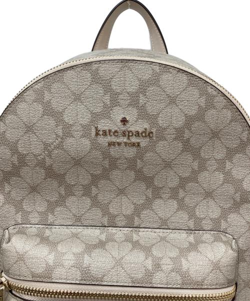 Kate Spade（ケイトスペード）Kate Spade (ケイトスペード) スペード フラワー バックパック ベージュの古着・服飾アイテム