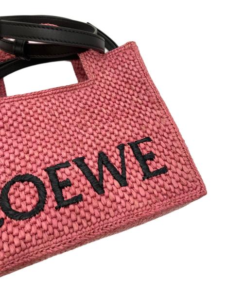 LOEWE（ロエベ）LOEWE (ロエベ) フォントトートミニハンドバッグ ピンクの古着・服飾アイテム