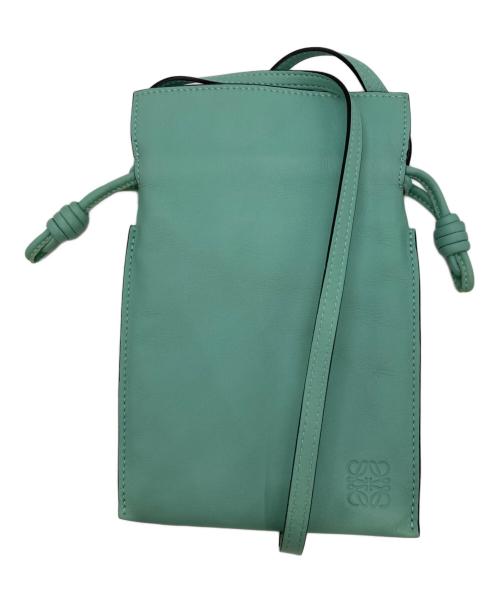 LOEWE（ロエベ）LOEWE (ロエベ) フラメンコポシェット/ショルダーバッグ 黄緑の古着・服飾アイテム