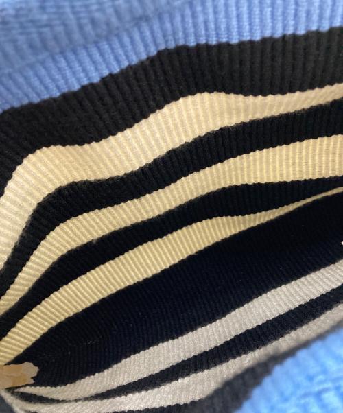 MARNI（マルニ）MARNI (マルニ) ボーダーボートハンドバッグ ブラックの古着・服飾アイテム