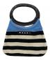 MARNI（マルニ）の古着「ボーダーボートハンドバッグ」｜ブラック