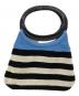 MARNI (マルニ) ボーダーボートハンドバッグ ブラック：20000円