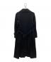 Y's (ワイズ) WOOL + AIR SPUN CHINO COMBO STEN COLLAR COAT ブラック サイズ:1：35000円