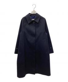 MACKINTOSH（マッキントッシュ）の古着「ステンカラーゴム引きコート」｜ネイビー