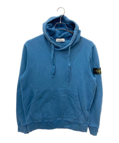 STONE ISLAND（ストーンアイランド）STONE ISLAND (ストーンアイランド) コットンスウェットプルオーバーパーカー ブルー サイズ:XLの古着・服飾アイテム