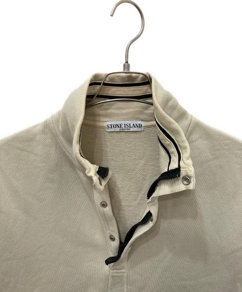 STONE ISLAND（ストーンアイランド）STONE ISLAND (ストーンアイランド) ハーフジップスウェット ベージュ サイズ:Lの古着・服飾アイテム