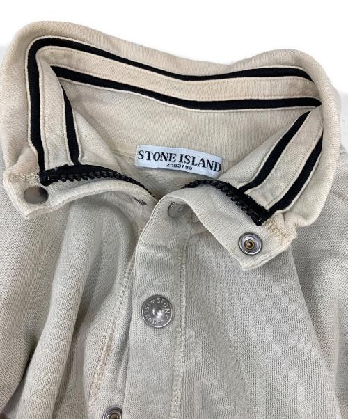 STONE ISLAND（ストーンアイランド）STONE ISLAND (ストーンアイランド) ハーフジップスウェット ベージュ サイズ:Lの古着・服飾アイテム