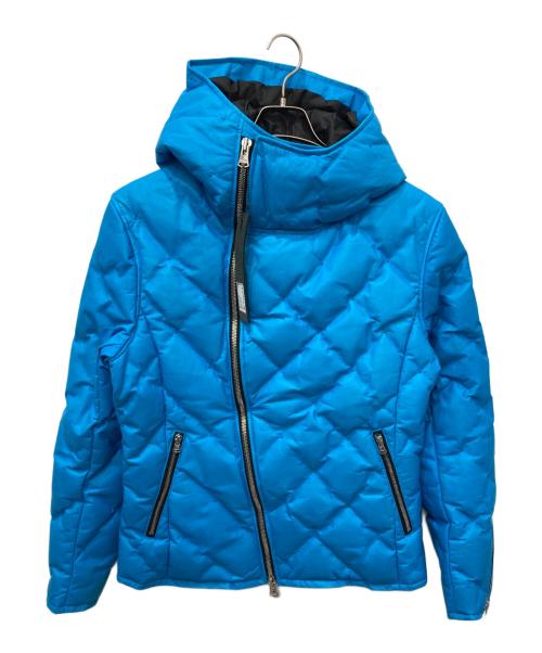 ISAMU KATAYAMA BACKLASH（イサムカタヤマ・バックラッシュ）ISAMU KATAYAMA BACKLASH (イサムカタヤマ・バックラッシュ) JAPAN STEER 0.6mm STITCH “POLISH WHITE GOOSE DOWN HOODED BLOUSON ブルー サイズ:Lの古着・服飾アイテム