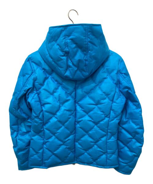 ISAMU KATAYAMA BACKLASH（イサムカタヤマ・バックラッシュ）ISAMU KATAYAMA BACKLASH (イサムカタヤマ・バックラッシュ) JAPAN STEER 0.6mm STITCH “POLISH WHITE GOOSE DOWN HOODED BLOUSON ブルー サイズ:Lの古着・服飾アイテム