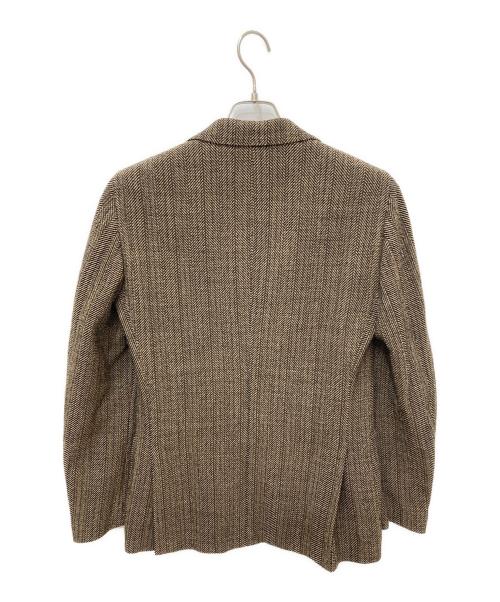 LARDINI（ラルディーニ）LARDINI (ラルディーニ) ウール混テーラードジャケット ブラウン サイズ:44の古着・服飾アイテム
