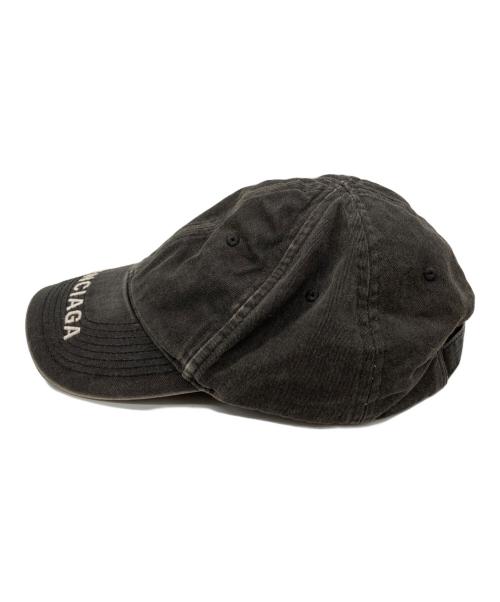 BALENCIAGA（バレンシアガ）BALENCIAGA (バレンシアガ) Washed Denim Logo Baseball Cap グレー サイズ:Lの古着・服飾アイテム