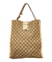 GUCCI（グッチ）の古着「GGキャンバスショルダーバッグ」｜ベージュ