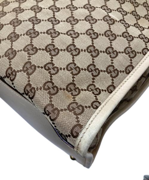 GUCCI（グッチ）GUCCI (グッチ) GGキャンバスショルダーバッグ ベージュの古着・服飾アイテム