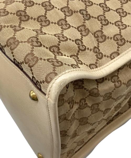 GUCCI（グッチ）GUCCI (グッチ) GGキャンバスショルダーバッグ ベージュの古着・服飾アイテム