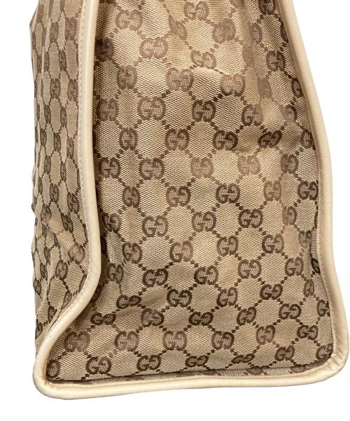 GUCCI（グッチ）GUCCI (グッチ) GGキャンバスショルダーバッグ ベージュの古着・服飾アイテム